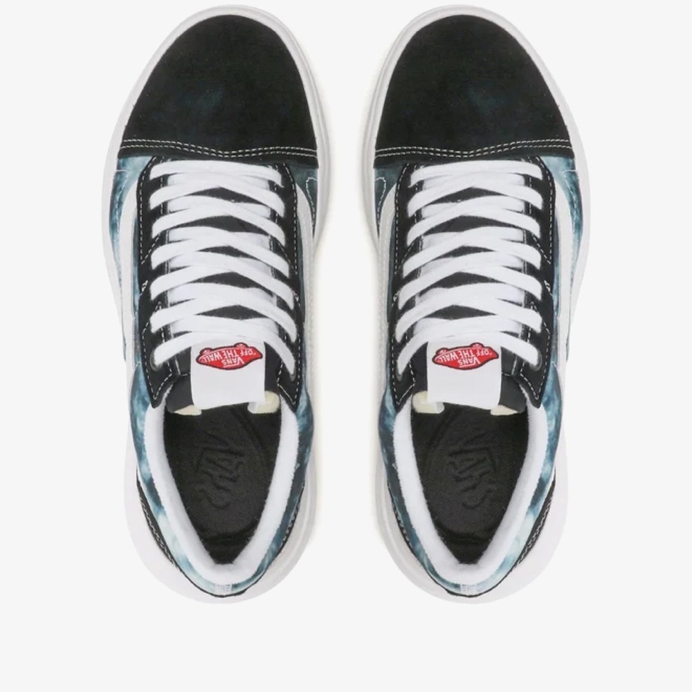 NEW Vans Old Skool Over Tie Dye Blue Black Platform Women’s Size 9.5 - Picture 5 of 8